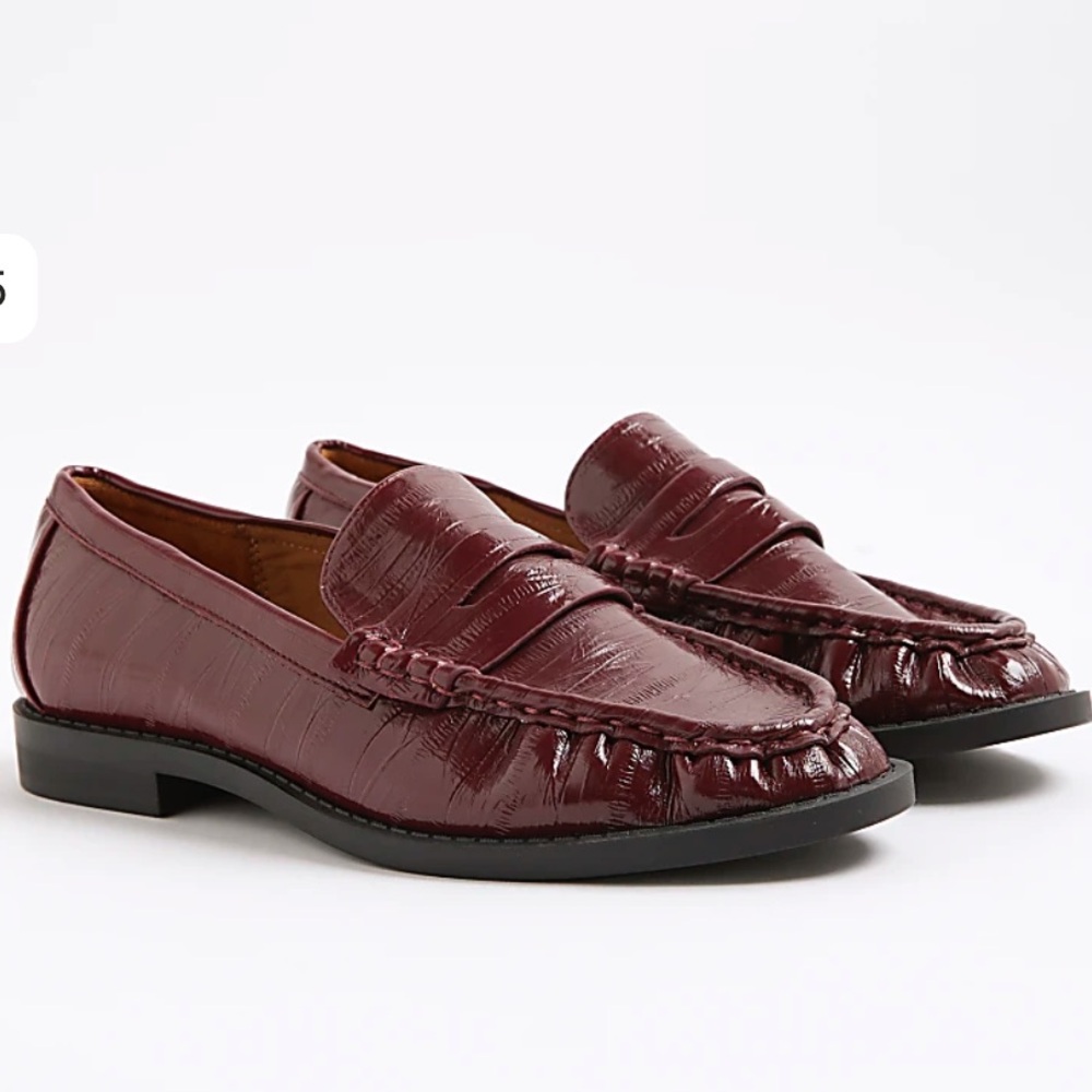 Classic Burgundy Loafers for Women